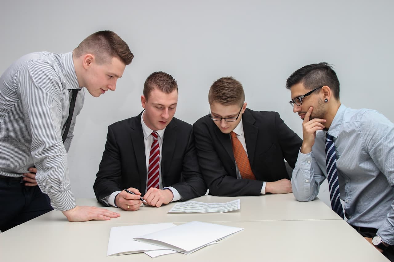 Expert-comptable en rendez-vous avec un dirigeant